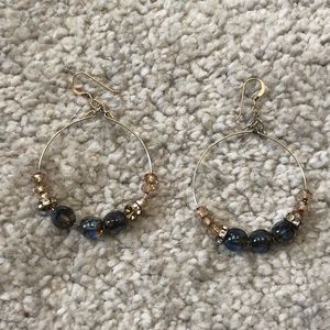 Alex and Ani beaded hoop earrings
